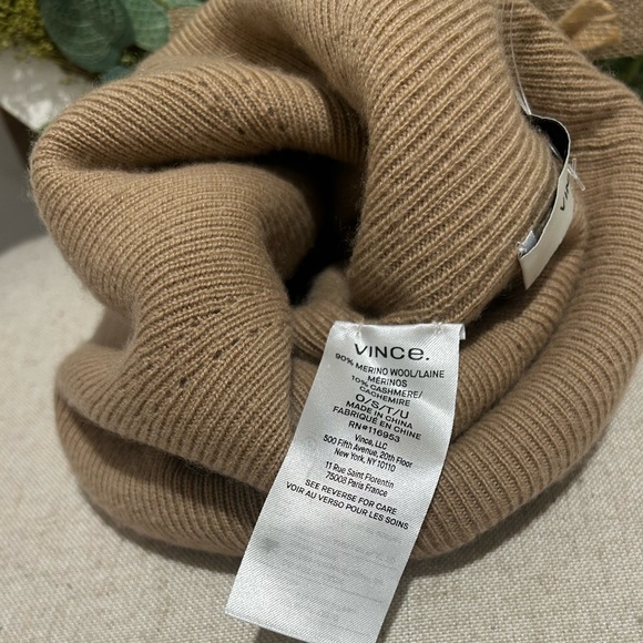 Vince Fine Rib Double Layer Cuff
Knit Hat Women\'s Brown like new main image 10